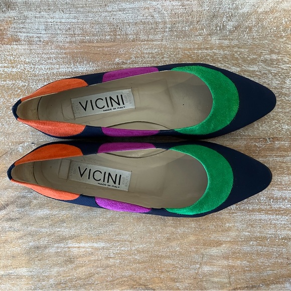 Vicini Colour Block Flats size 38 - Picture 3 of 4